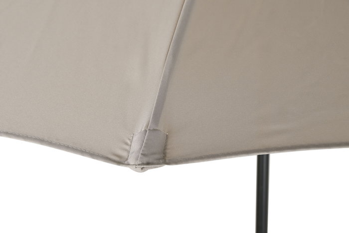 DKD Home Decor Parasol de Terraza y Jardín Arena/Negro 280x280x250 cm UV 50+ Reclinable