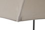 DKD Home Decor Parasol de Terraza y Jardín Arena/Negro 280x280x250 cm UV 50+ Reclinable
