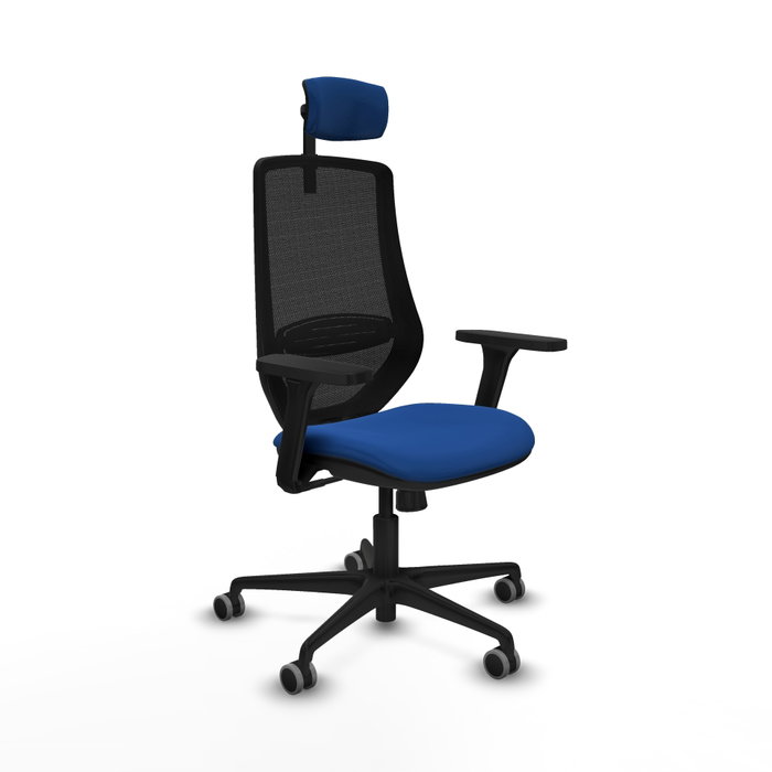PIQUERAS Y CRESPO Silla de oficina Mardos con mecanismo Sincro, Azul y Negro PIQUERAS Y CRESPO Silla de oficina Mardos con mecanismo Sincro, Azul y Negro