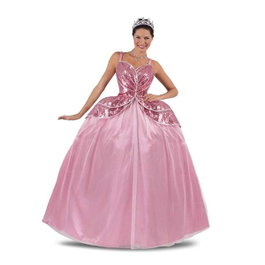 My Other Me Disfraz Princesa Rosa con Tiara, Vestido y Enagua Talla L
