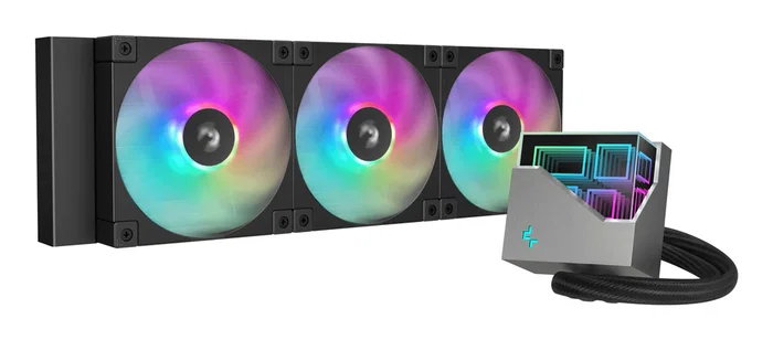 DeepCool LT360 ARGB - Kit de Refrigeración Líquida para CPU All-in-One con 3 Ventiladores de 120mm PWM, RGB, Compatible con LGA1700/1200/115x y AM4/AM5