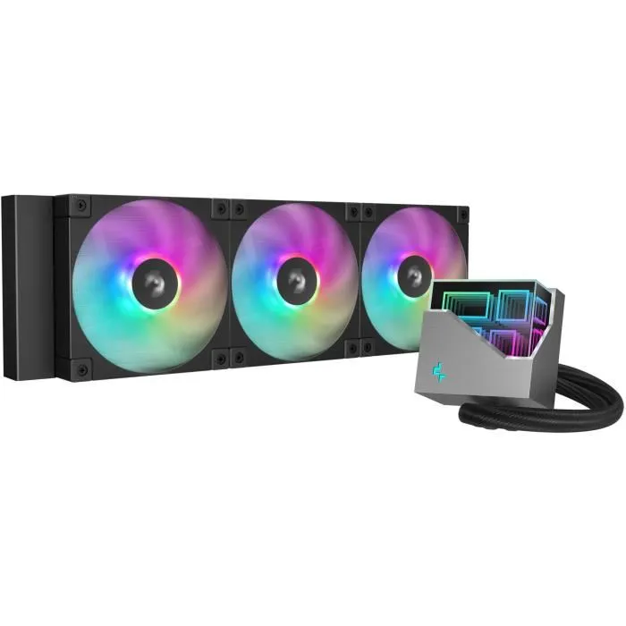 Deepcool Refrigeración Líquida AIO LT360 ARGB con 3 Ventiladores ARGB de 120 mm - Negro AAAOL23125 Deepcool Refrigeración Líquida AIO LT360 ARGB con 3 Ventiladores ARGB de 120 mm - Negro AAAOL23125