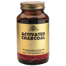 SOLGAR Charcoal 300 Mg 100 Cápsulas - Carbón Activo Suplemento