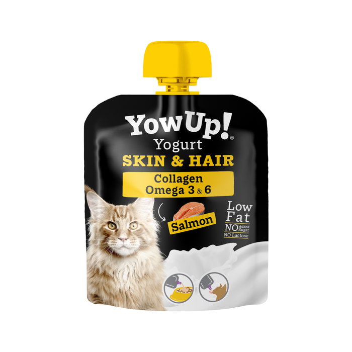 YowUp Yogur Skin & Hair Salmón para Gatos Caja de 10x85g YowUp Yogur Skin & Hair Salmón para Gatos Caja de 10x85g