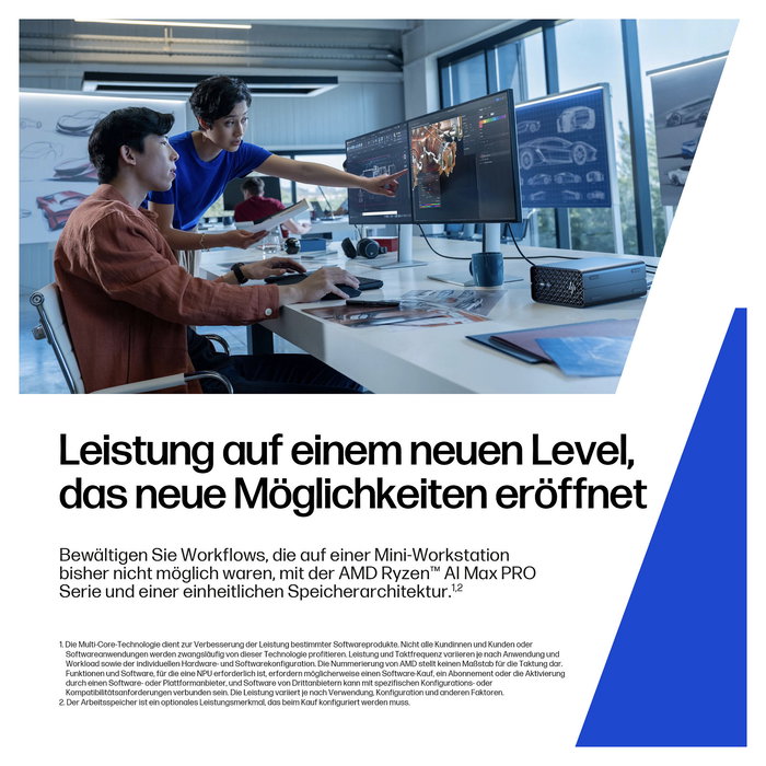 HP Z2 Mini G1a RYZ AIMAX+PRO 395 Mini PC 128GB RAM 2TB SSD W11Pro