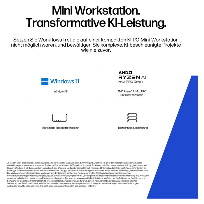 HP Z2 Mini G1a RYZ AIMAX+PRO 395 Mini PC 128GB RAM 2TB SSD W11Pro