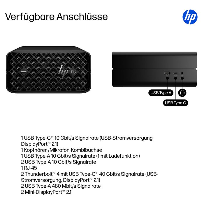 HP Z2 Mini G1a RYZ AIMAX+PRO 395 Mini PC 128GB RAM 2TB SSD W11Pro