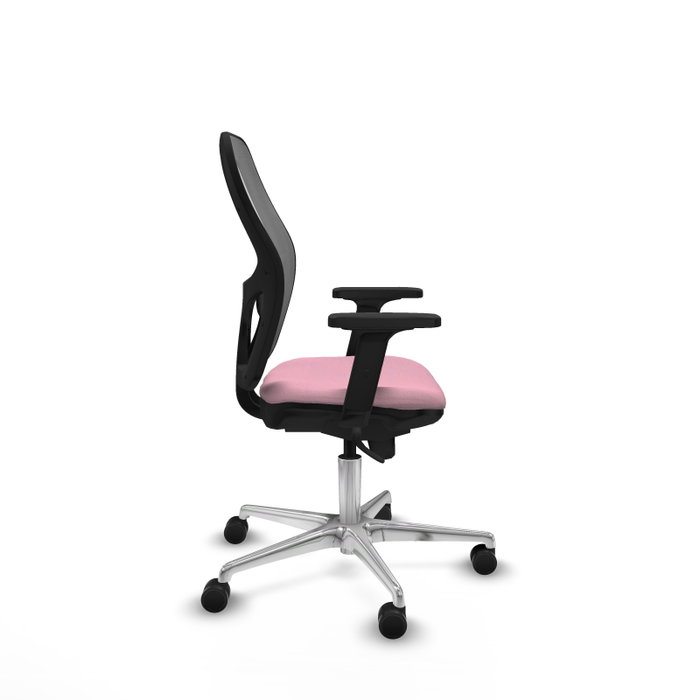 PIQUERAS Y CRESPO Silla de oficina Jorquera Rosa y Gris