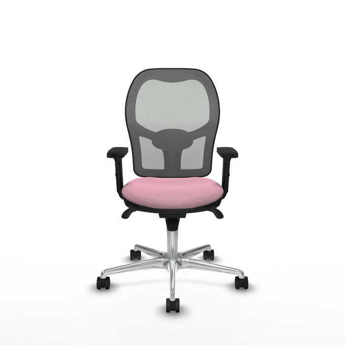 PIQUERAS Y CRESPO Silla de oficina Jorquera Rosa y Gris