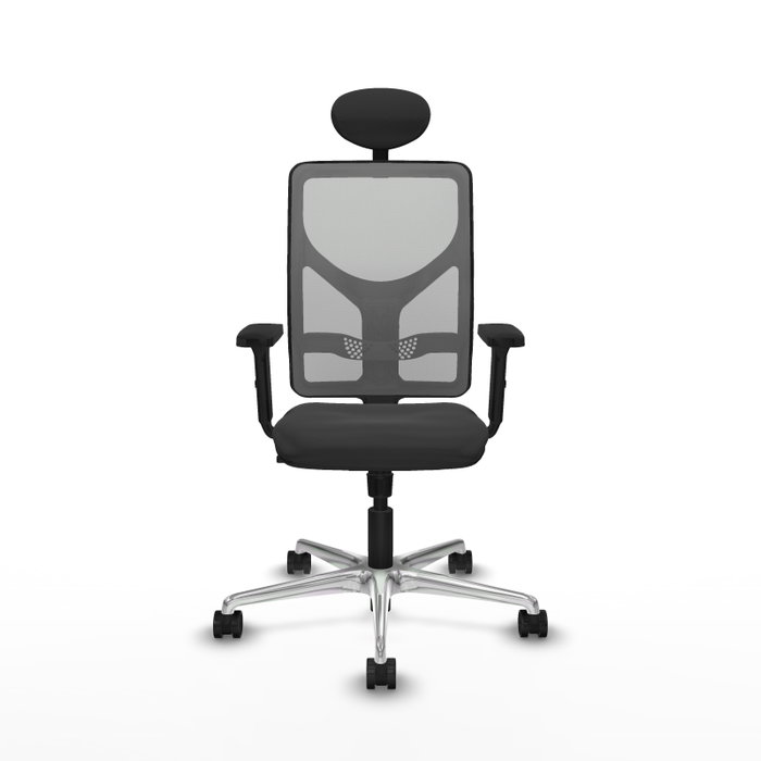 PIQUERAS Y CRESPO Silla de oficina Motilla con mecanismo Sincro, Gris