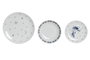 DKD Home Decor Vajilla Stella Maris de 18 Piezas en Porcelana Azul y Blanco
