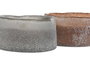 DKD Home Decor Set de 2 Velas de Cera de Soja en Cristal 250 g