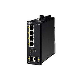 Cisco IE 1000-4P2S-LM Switch Industrial Gestionado, 4 Puertos PoE+ Gigabit, 2 Ranuras SFP, Web GUI, Montaje DIN, L2
