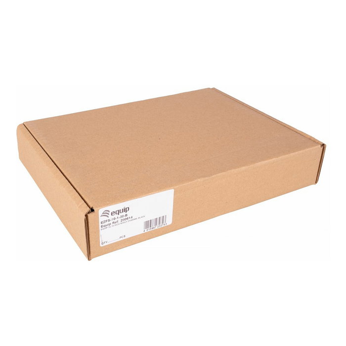 EQUIP EZFS-10-1-20-B Cajón metálico para rack Fachboden fest, 10" 1U 20cm, Color Negro