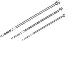 Generico Abrazadera para cable de 160mm (2,5mm) transparente (100 unidades)