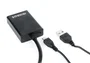 Gembird A-VGA-HDMI-01 Adaptador VGA a HDMI con Audio Jack 3.5mm y Alimentación USB, 1920x1080 60Hz, Cable 0.15m, Negro