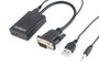 Gembird Adaptador VGA a HDMI con Audio Jack 3,5 mm Negro A-VGA-HDMI-01