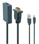 Gembird Adaptador VGA a HDMI con Audio Jack 3,5 mm Negro A-VGA-HDMI-01