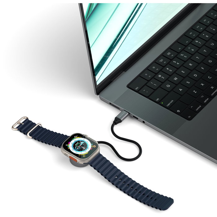Satechi Cable de Carga Rápida Magnética USB-C para Apple Watch Blanco / Gris Satechi Cable de Carga Rápida Magnética USB-C para Apple Watch Blanco / Gris