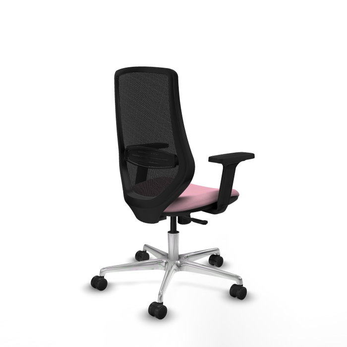 PIQUERAS Y CRESPO Silla de oficina Mardos con mecanismo Sincro, Rosa y Negro PIQUERAS Y CRESPO Silla de oficina Mardos con mecanismo Sincro, Rosa y Negro