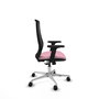 PIQUERAS Y CRESPO Silla de oficina Mardos con mecanismo Sincro, Rosa y Negro