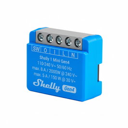 Shelly 1 Mini Gen4 Relais 2er Pack max 8A 1 Kanal WLAN Matter Zigbee Bluetooth