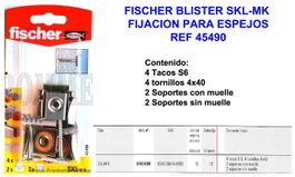 FISCHER SKL-MK Fijación para espejos en blister
