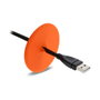 DeLOCK 91412 Pasacables de silicona redondo Ø 65 mm blanco/naranja