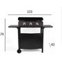 Mesa de barbacoa Vitrokitchen PGT335N