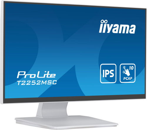 Iiyama T2252MSC-W2 Monitor Táctil 21.5" Full HD IPS Blanco Anti-huellas 10 Puntos USB 3.0