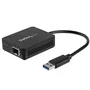 StarTech.com Adaptador USB 3.0 a Fibra Óptica Gigabit con Ranura SFP Abierta - US1GA30SFP - Conversor 1000Mbps para Portátil, Windows, Mac