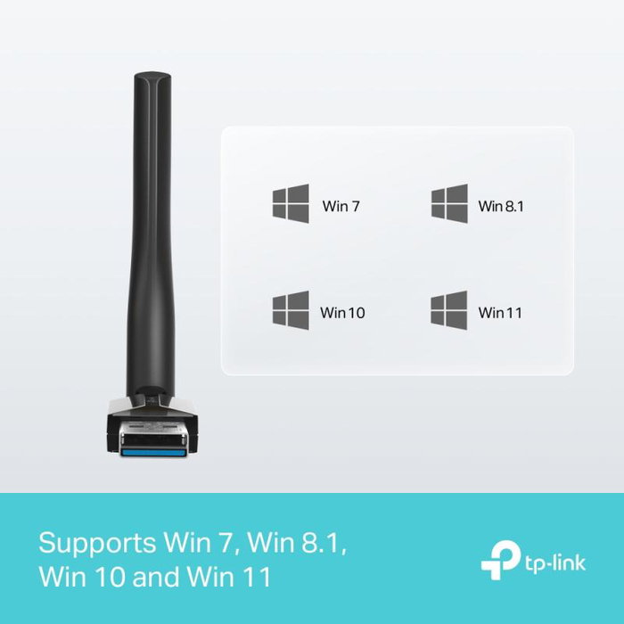 TP-Link WLAN-Stick UB500 Plus Adapter USB WiFi AC1200 Doble Banda 5GHz/2.4GHz con Antena