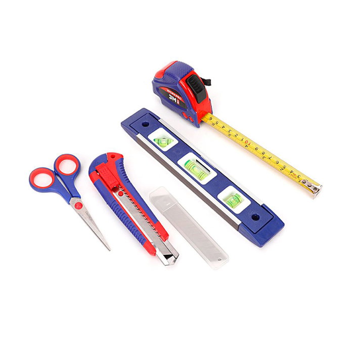 Workpro Juego de Herramientas 32 Piezas con Alicates, Llave Ajustable, Destornilladores, Puntas, Martillo, Cinta Métrica y Maletín