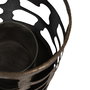 Portavelas Oro Envejecido Metal 18 X 18 X 65 cm