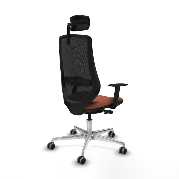 PIQUERAS Y CRESPO Silla de oficina Mardos con Mecanismo Sincro/Traslack Marrón y Negro