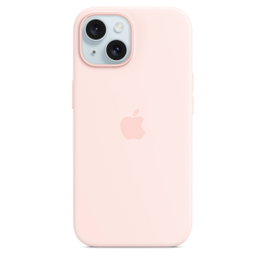 Apple Funda iPhone 15 Silicona con MagSafe - Rosa Claro