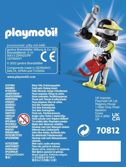 Playmobil Figura Piloto de Carreras 70812 Multicolor
