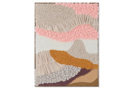 DKD Home Decor Cuadro Abstracto 3D Multicolor y Mostaza 60x80 cm
