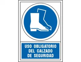 Syssa Señal Obligatorio Uso Calzado Seguridad PVC 245x345 mm