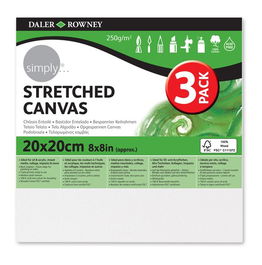 Bastidor Lienzo Daler Rowney Entelado 20X20 Cm Pack De 3