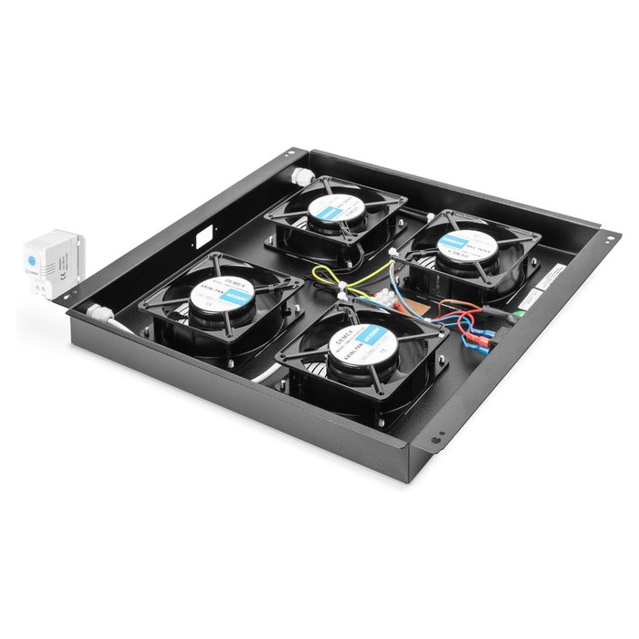 Digitus DN-19 FAN-4-B-N Unidad de refrigeración de techo con 4 ventiladores