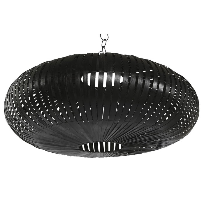 DKD Home Decor Pantalla de Bambú 80x80x30 con Techo Negro