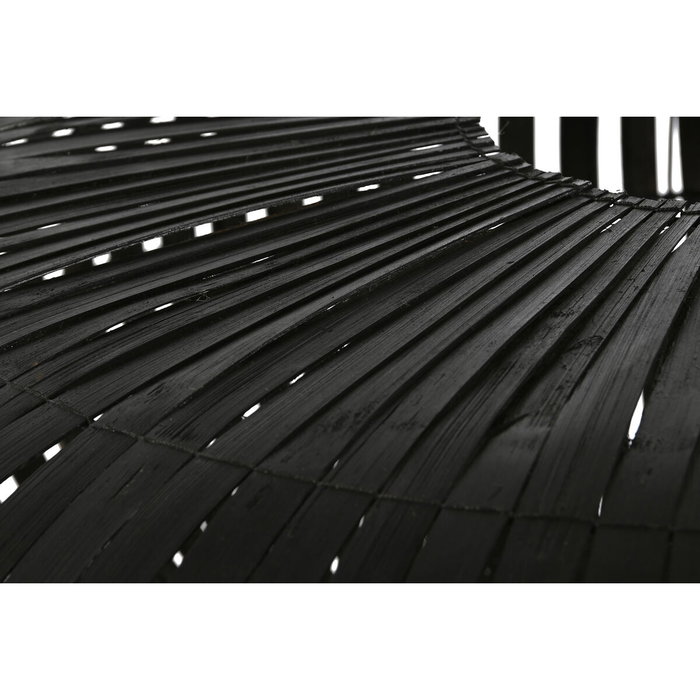 DKD Home Decor Pantalla de Bambú 80x80x30 con Techo Negro