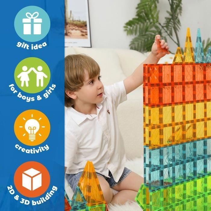 Geomag Fichas Gemas Vehículos con Efecto Cristal - 24 piezas