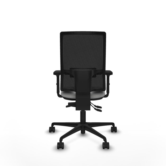 PIQUERAS Y CRESPO Silla de oficina Bormate Gris claro/Negro con mecanismo Asincro, lumbar 1D y brazos 2D