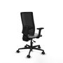 PIQUERAS Y CRESPO Silla de oficina Bormate Gris claro/Negro con mecanismo Asincro, lumbar 1D y brazos 2D