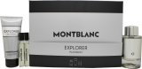 Montblanc Explorer Platinum Gift Set 100ml EDP + 100ml Shower Gel + 2x 7.5ml EDP