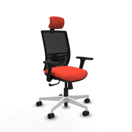 PIQUERAS Y CRESPO Silla de oficina Yunquera Naranja oscuro y Negro