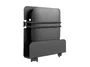 Equip 650896 Soporte Universal para Pared de TV, Dispositivos Multimedia, Routers, Mini PC, Media Player, Montaje Ajustable, 1 Kg Capacidad, Negro