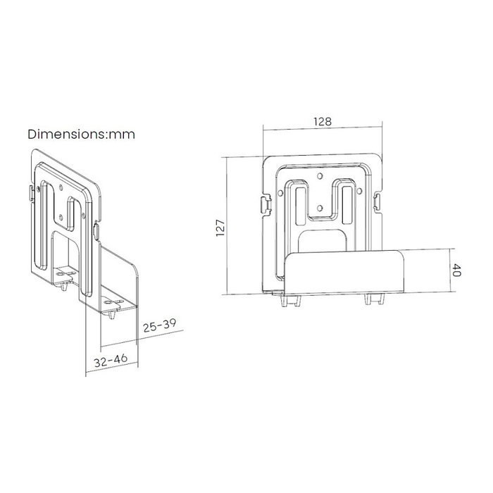 EQUIP Soporte Universal para Reproductor Multimedia 650896 Negro EQUIP Soporte Universal para Reproductor Multimedia 650896 Negro
